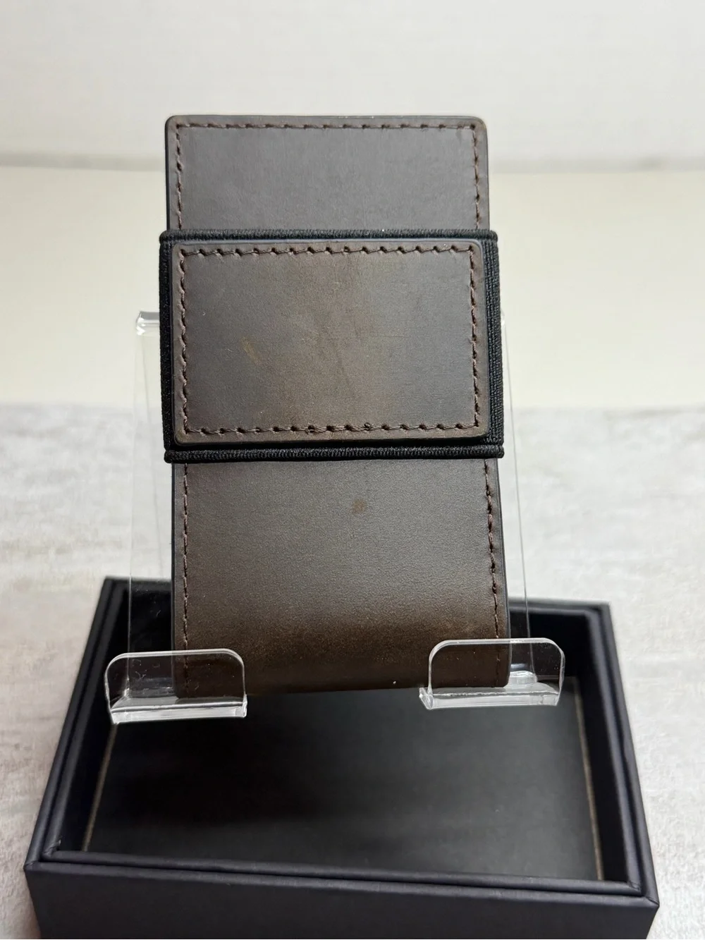 MENS SLIM METAL CARD HOLDER CASH STRAP MINIMALIST PULL TAB WALLET w/MULTI-TOOL👀